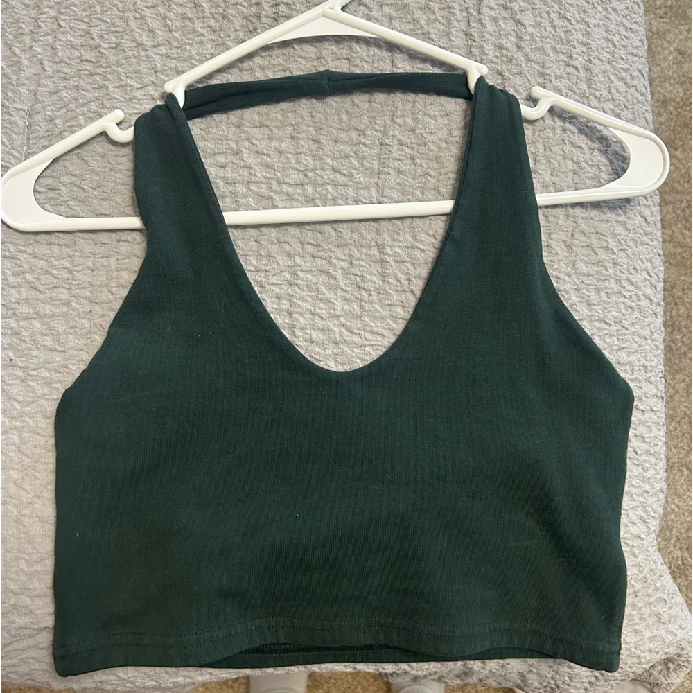 john galt green halter top